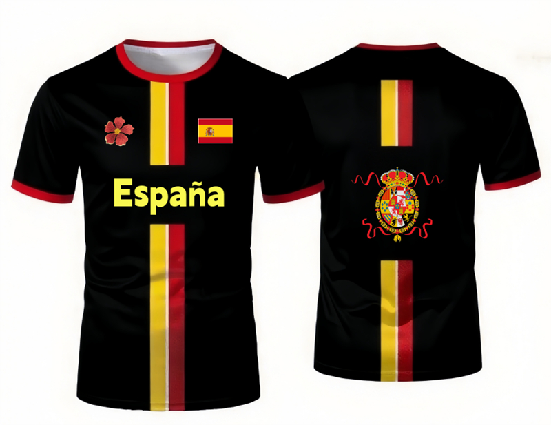 Summer Clothing Trends 2026 - 2026 Spanish Football Jersey T-shirt with