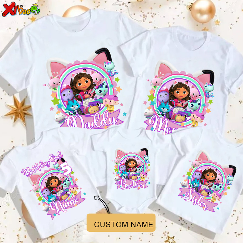 Summer Clothing For Babies - Birthday T-Shirt for Girls Personalized Name