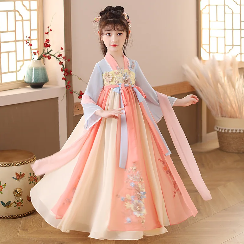 Summer Clothing For Babies - Summer Children Hanfu Dresses Princess Costume