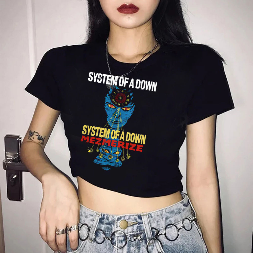 System of a Down crop top crop - đánh giá và giá Summer Grunge Clothing