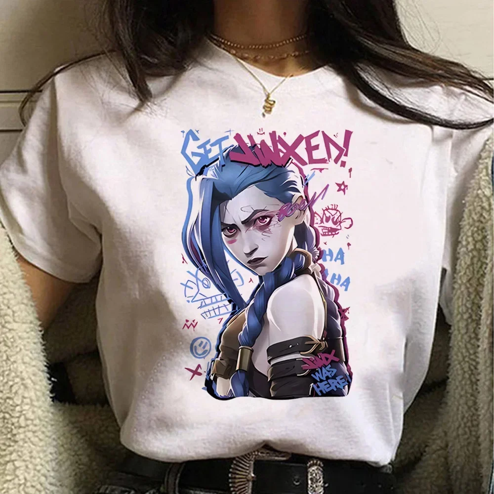 Jinx Arcane Monkey T Shirt Ani - đánh giá và giá Summer Grunge Clothing
