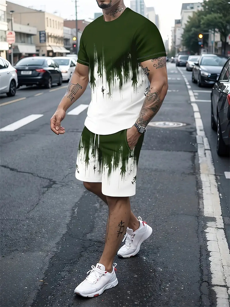Men Women Gradient Texture T-s - đánh giá và giá Summer Clothing Items