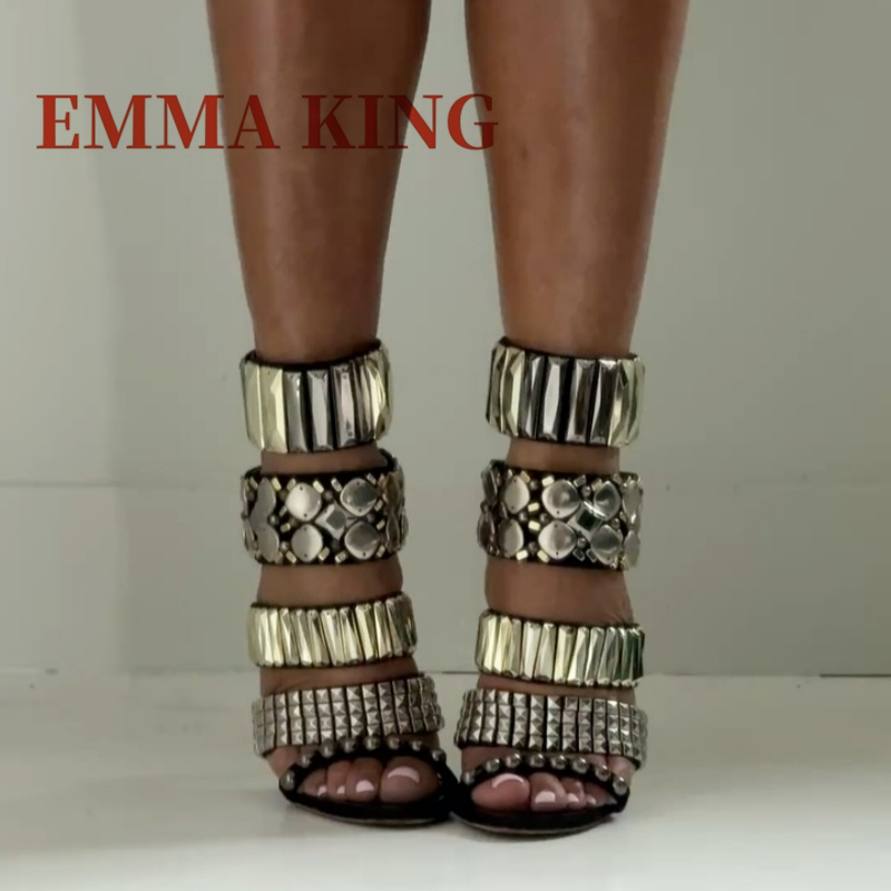 Black Embellished Ankle Strap  - đánh giá và giá Summer Clothing Items