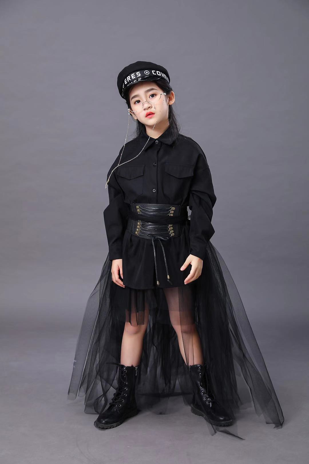 Children's Black Suit Girls Mo - đánh giá và giá Summer Clothing Model
