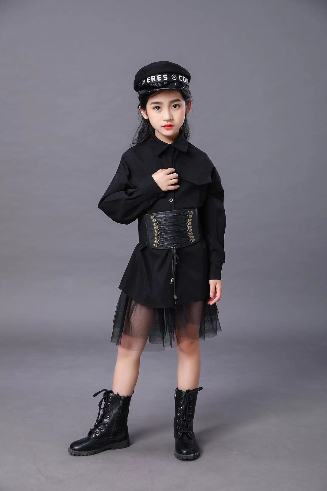Children's Black Suit Girls Mo - đánh giá và giá Summer Clothing Model