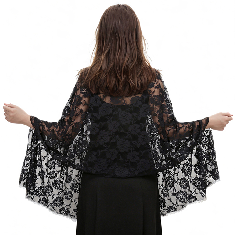 Lace Rose Scarf Long Towel Mus - đánh giá và giá Summer Clothing Hijab