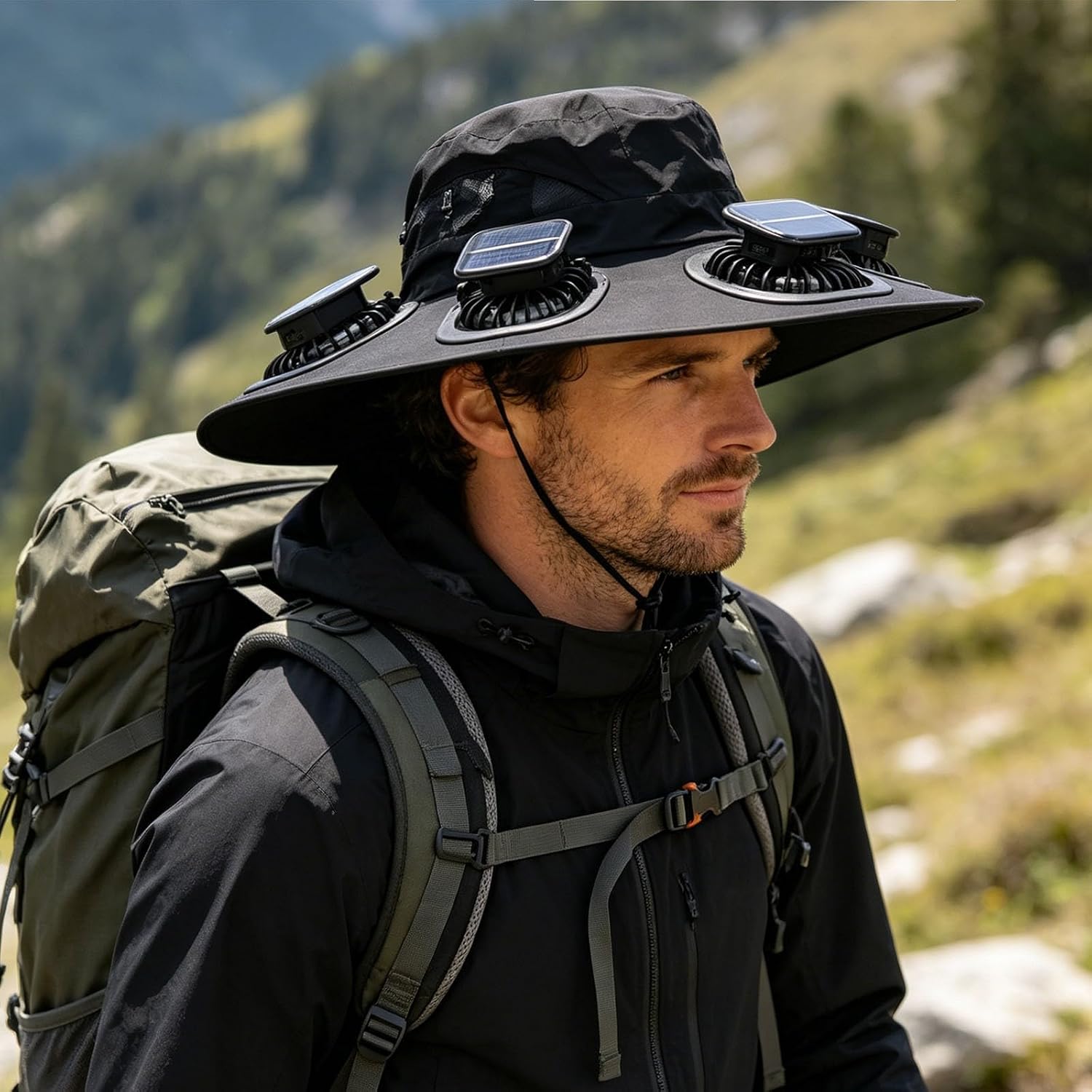 Hot 6 Fans Solar Fan Hat Breat - đánh giá và giá Sun Hat Wide Brim
