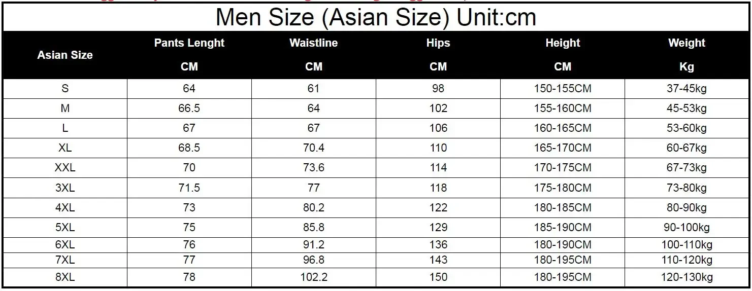 Plus Size 7XL 8XL Gym Joggers  - đánh giá và giá Summer Clothing Websites