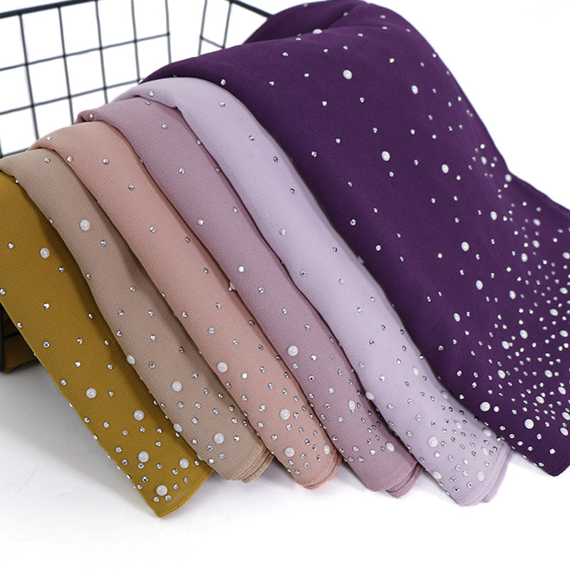 New Plain Diamond Beads Bubble - đánh giá và giá Summer Clothing Hijab
