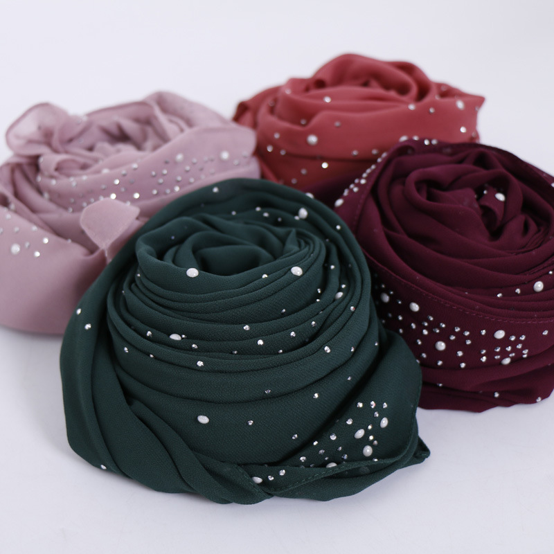 New Plain Diamond Beads Bubble - đánh giá và giá Summer Clothing Hijab