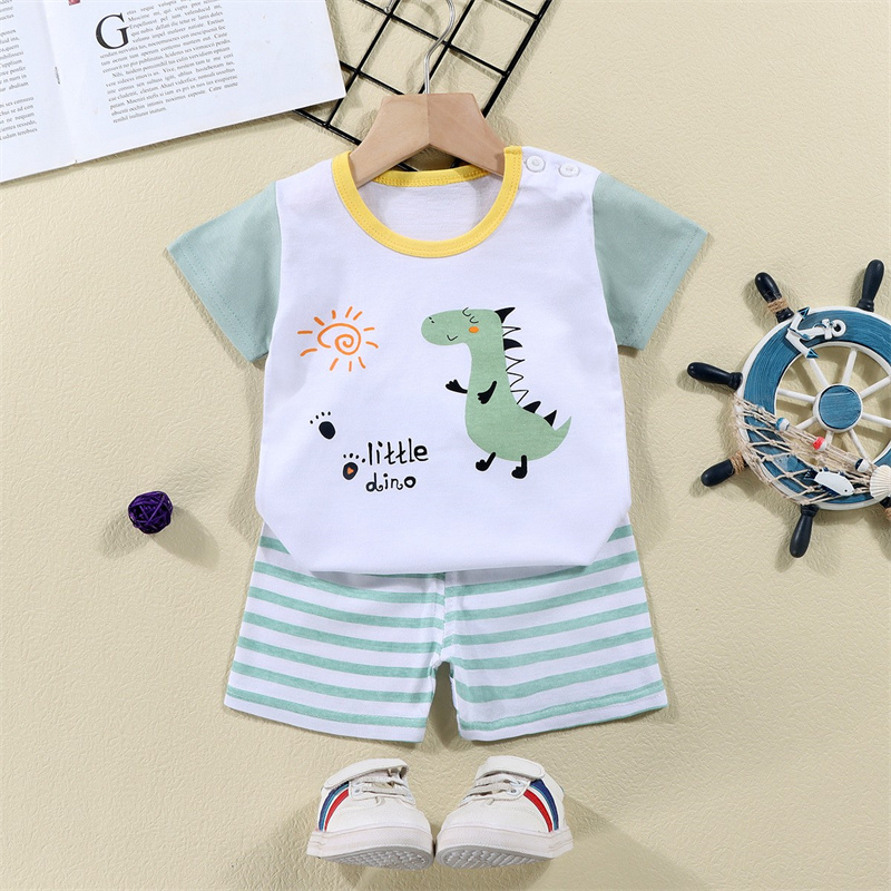 Cotton Tees+Shorts 2-piece Tra - đánh giá và giá Summer Clothing For Babies