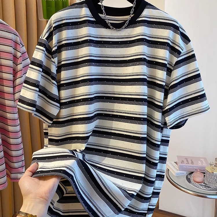 Unisex Pure Cotton Striped Sho - đánh giá và giá Summer Clothing Outlet
