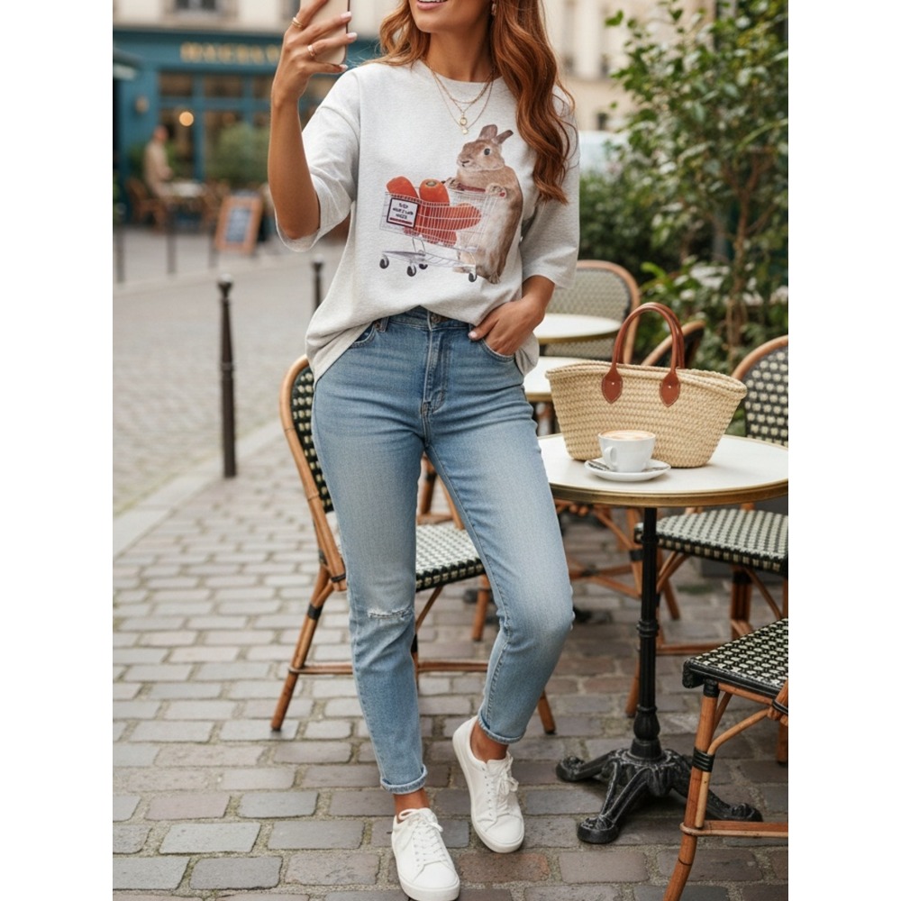 T-Shirt for Women Geometric Pr - đánh giá và giá Summer Clothing Must Haves