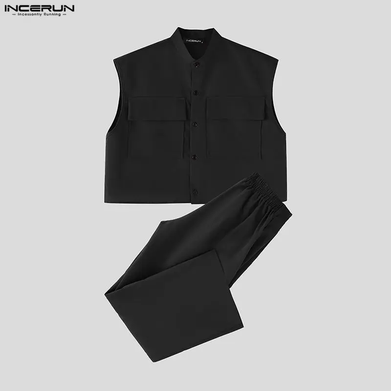 INCERUN Men Sets Solid Sleevel - đánh giá và giá Summer Clothing Line