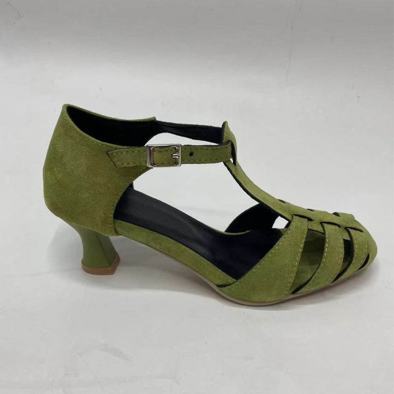 Women's Green Suede Kitten Hee - đánh giá và giá Summer Clothing Items