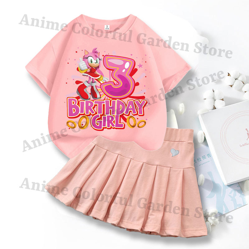 2pcs Sonics Love Dress T-shirt - đánh giá và giá Summer Loving Kids Clothing