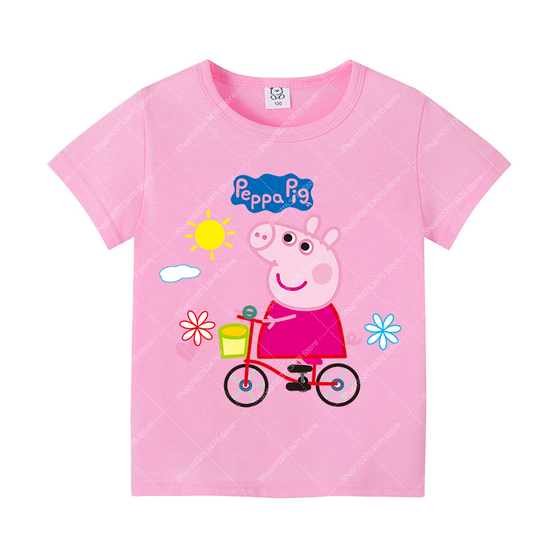 Kids Girl Cute Cotton T-shirt  - đánh giá và giá Summer Clothing Model