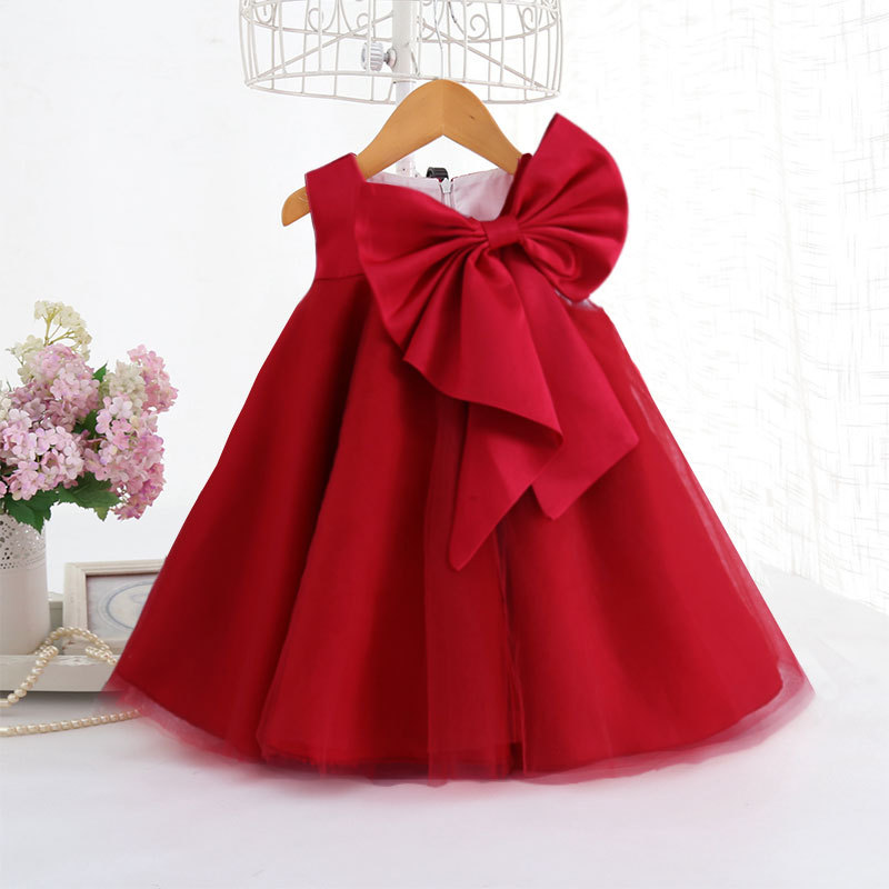 Mùa Hè 2021 Nơ Lớn Đầm Bé Gái  - đánh giá và giá Summer Clothing For Babies