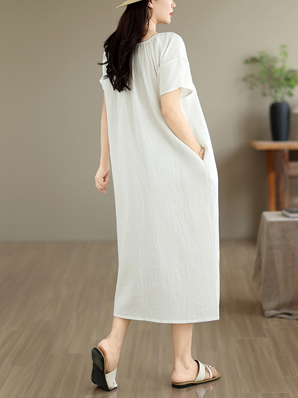 Summer New Casual Cotton Dress - đánh giá và giá Summer Clothing Outlet
