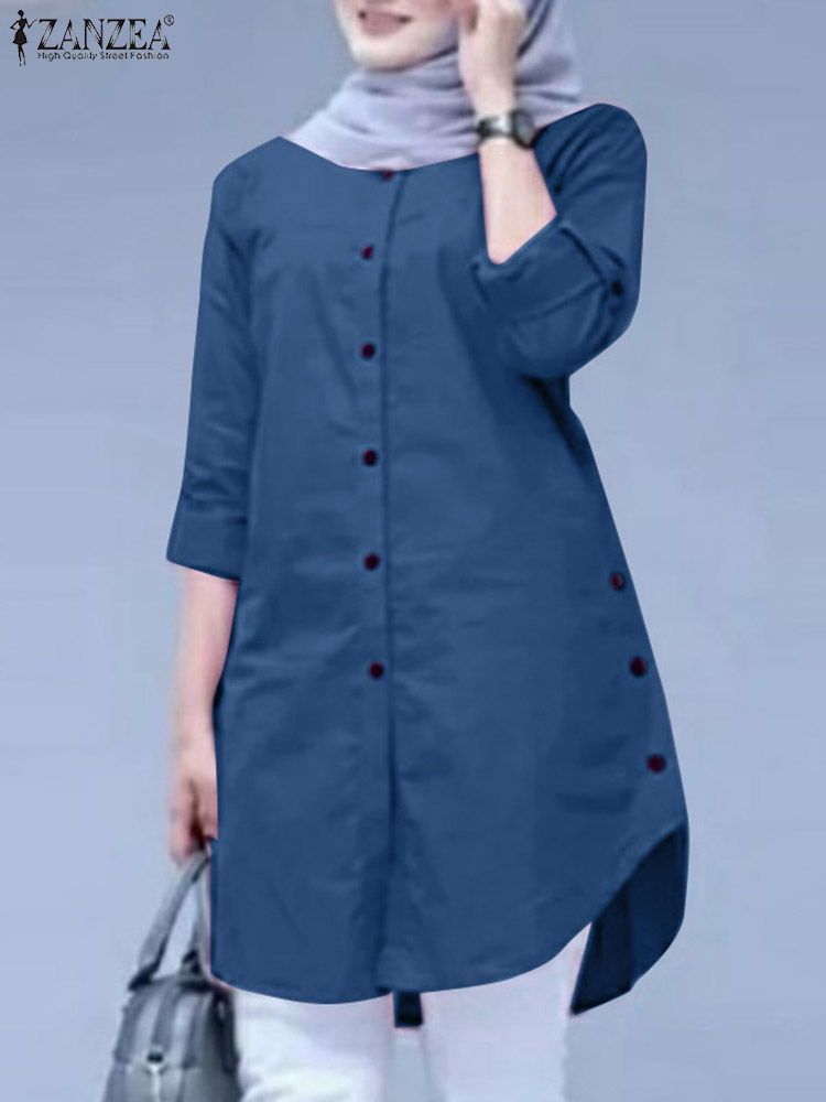 2026 ZANZEA Spring Shirt Fashi - đánh giá và giá Summer Clothing Hijab