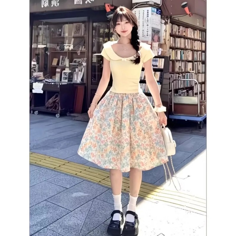 Japan Korean Women Sweet Slim  - đánh giá và giá Summer Clothing For Japan
