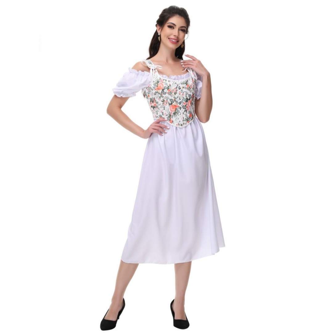 Summer White Cotton Solid Slas - đánh giá và giá Summer Victorian Clothing