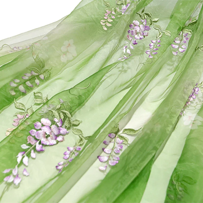 Wisteria Embroidery Fabric DIY - đánh giá và giá Summer Clothing For Babies