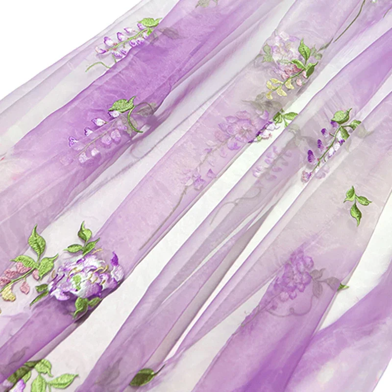 Wisteria Embroidery Fabric DIY - đánh giá và giá Summer Clothing For Babies