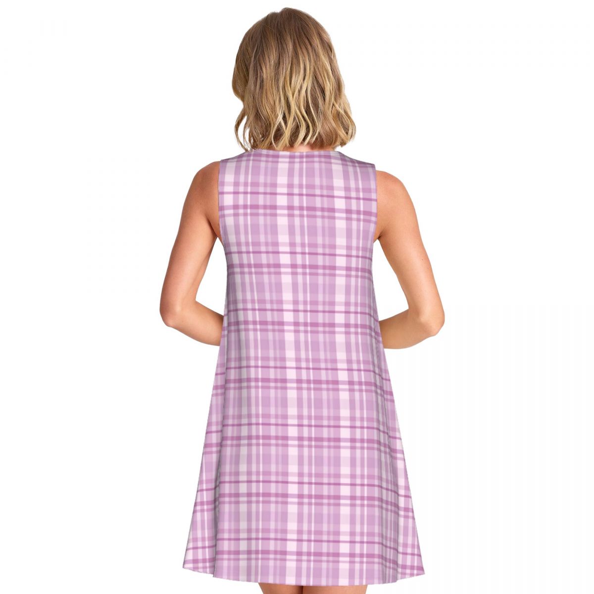 Purple Plaid Casual Dress Pink - đánh giá và giá Summer Clothing Ideas For Women