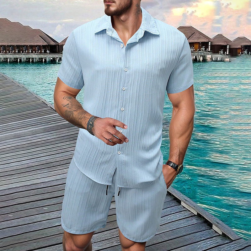 2026 New Men Vertical Wrinkle  - đánh giá và giá Summer Clothing Line