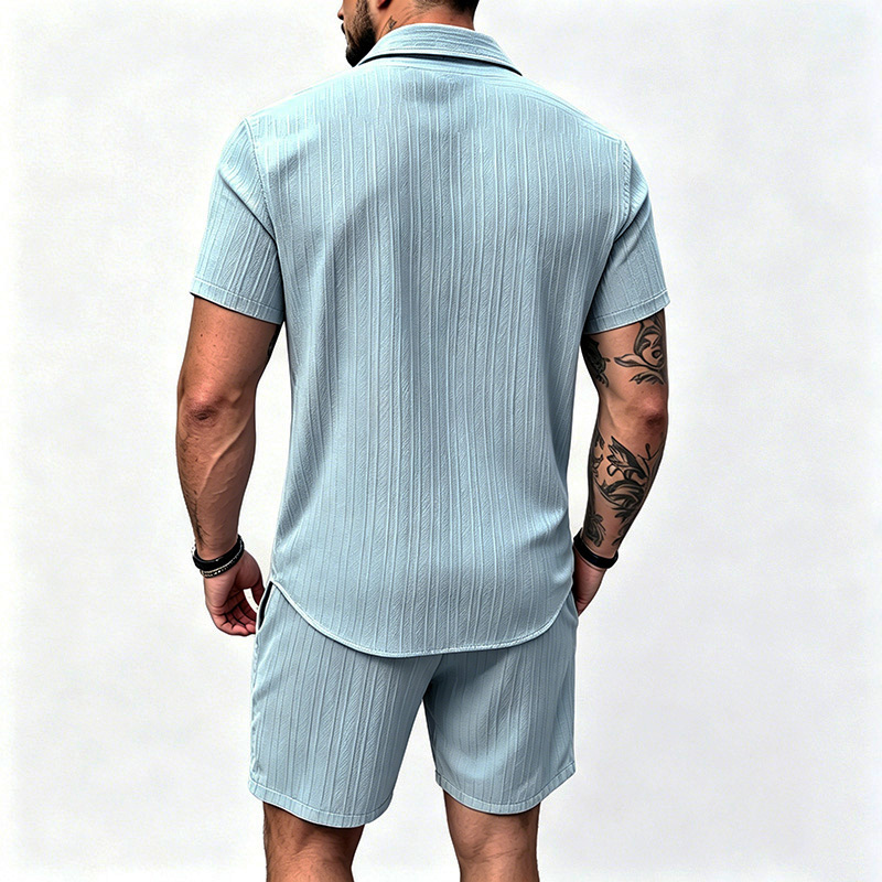 2026 New Men Vertical Wrinkle  - đánh giá và giá Summer Clothing Line