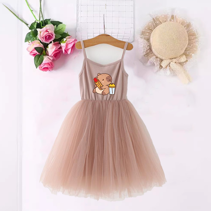 Capybara Girls Dresses Anime P - đánh giá và giá Summer Clothing For Babies
