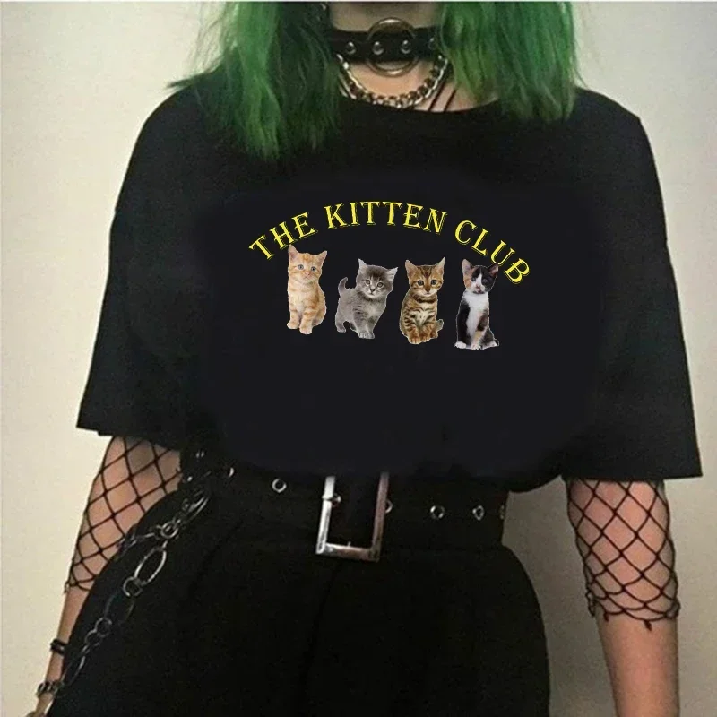 Kawaii Graphic T-Shirt 'The Ki - đánh giá và giá Summer Grunge Clothing