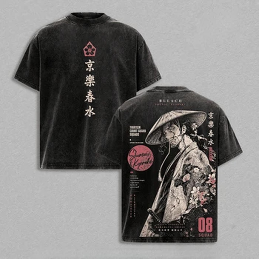 Kyoraku Shunsui Anime BLEACH T - đánh giá và giá Summer Clothing Vintage