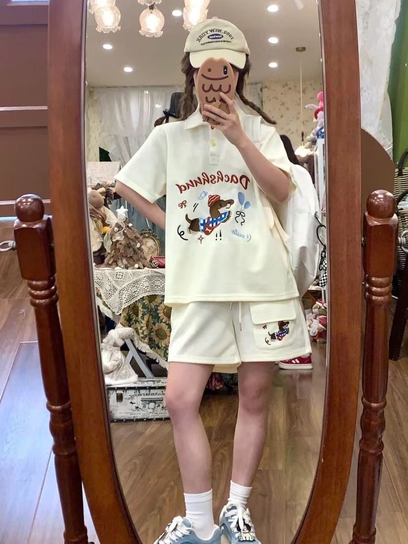 Kawaii Embroidery Dog Japan St - đánh giá và giá Summer Clothing For Japan