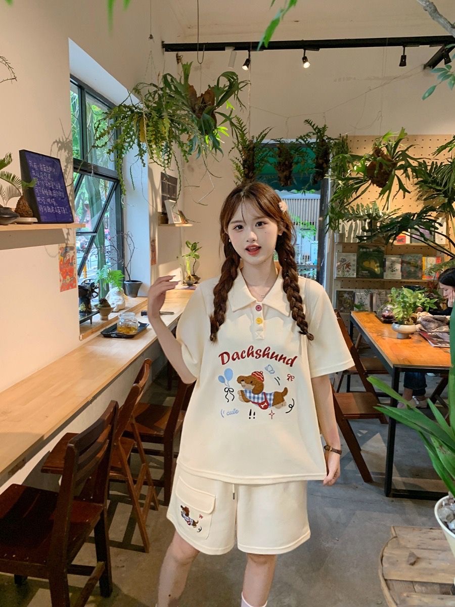 Kawaii Embroidery Dog Japan St - đánh giá và giá Summer Clothing For Japan